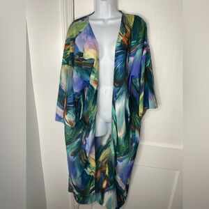 Vibrant Multicolor Kimono Pictured AS-IS